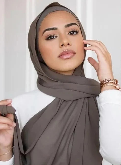 Leina hijab en mousseline de soie