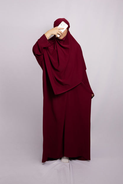 Khimar en soie de médine