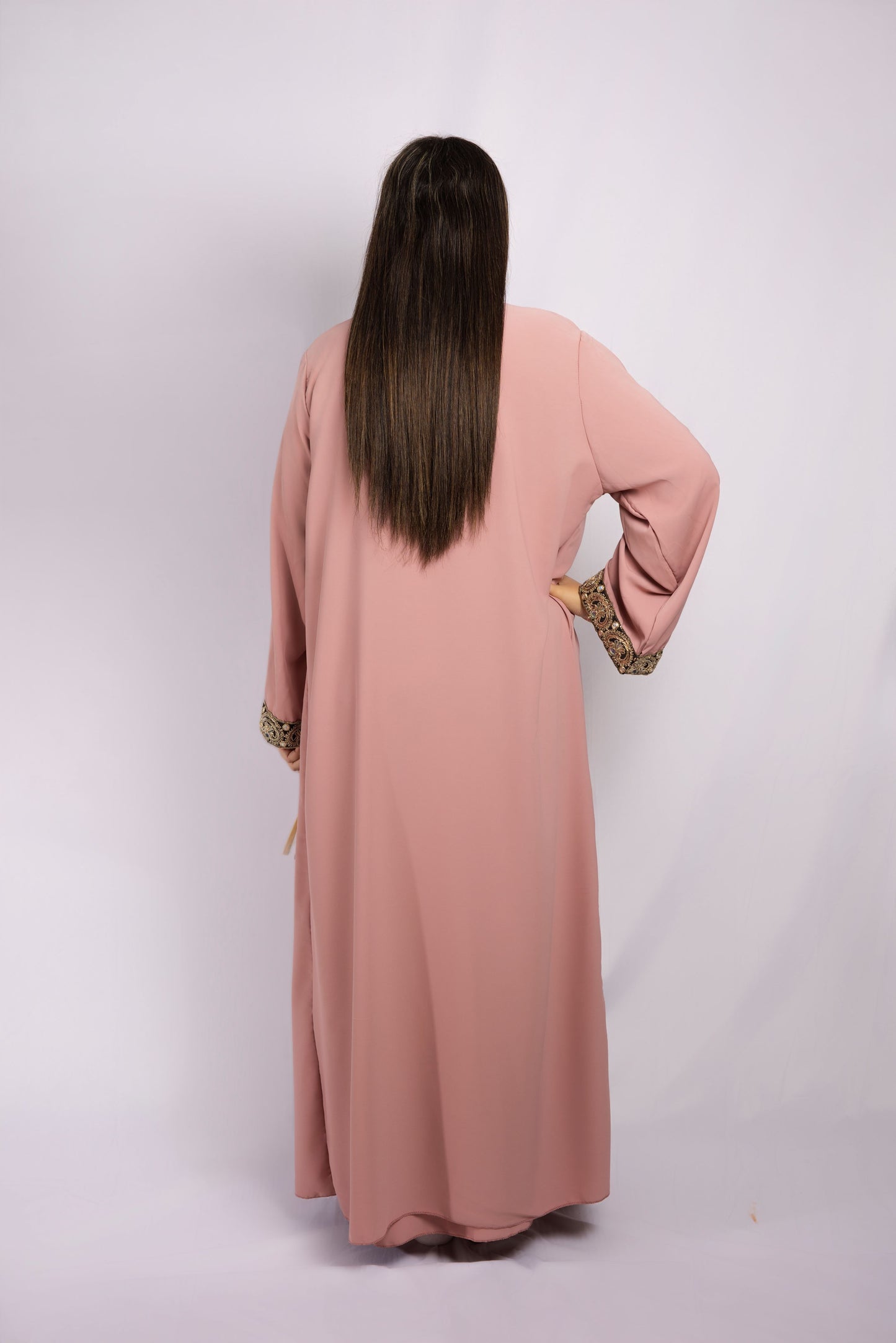 Mélina ensemble 2 pièces Robe sous abaya et kimono en soie de Médine