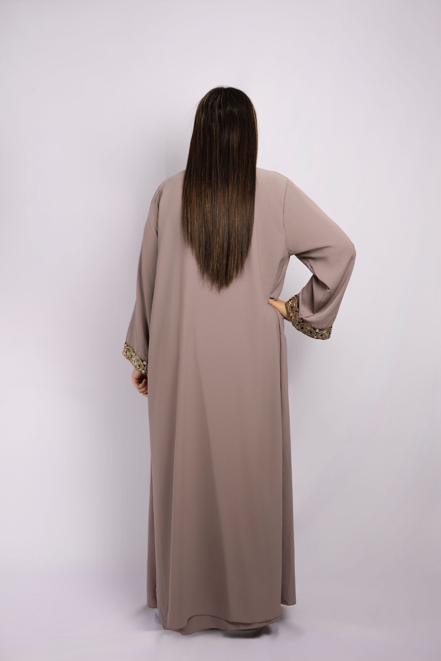 Mélina ensemble 2 pièces Robe sous abaya et kimono en soie de Médine