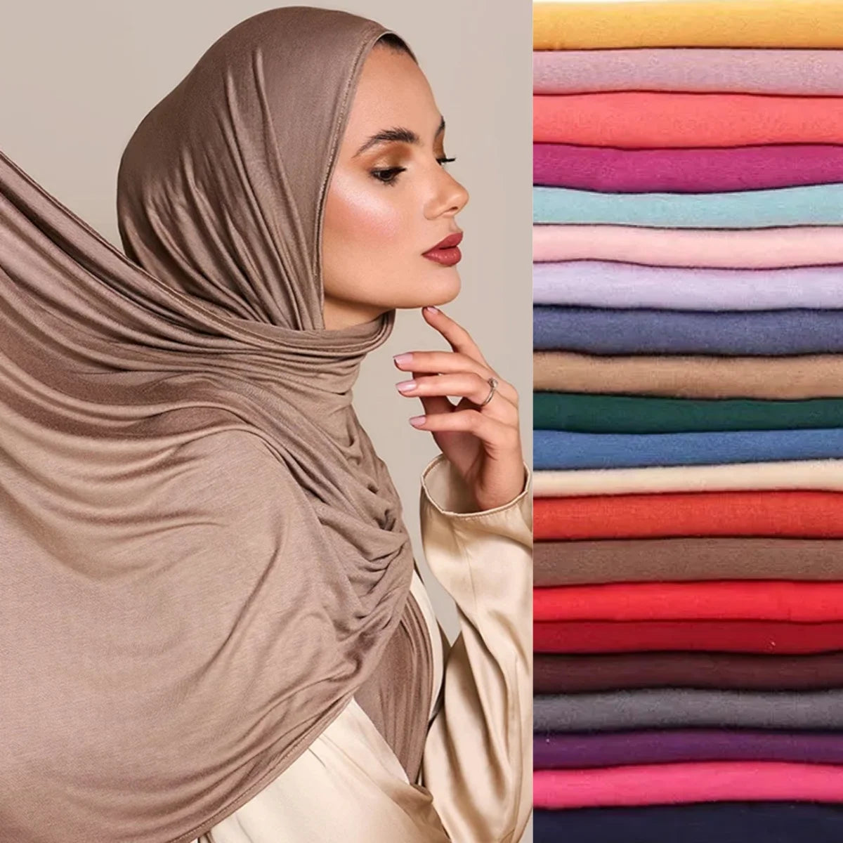 Myriam hijab en jersey de qualité